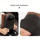 abordables Accesorios para el interior del coche-Cojín para reposabrazos de coche, ajuste universal, almohada para reposabrazos de espuma viscoelástica con funda de poliéster, duradero y resistente a la suciedad, mayor comodidad, soporte para