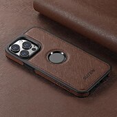 お買い得  iPhone用ケース-電話 ケース 用途 iPhone 16 iPhone 15 プロマックスプラス iPhone 14 13 12 Pro Max Plus バックカバー ワイヤレス充電をサポート 耐衝撃 レトロ風 TPU PUレザー
