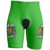 billige Shorts, tights og bukser for menn-Herre Sykkelshorts Sykkel Shorts Slank Fasong sport Grafisk Pustende Hurtigtørkende Høy Elastisitet Bekvem Gul Rosa Klær Sykkelklær