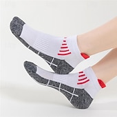 お買い得  メンズソックス-男性用 5ペア マルチパック ソックス ランニングソックス カジュアルソックス ブラック ホワイト カラー カラーブロック スポーツ 日常 バケーション ベーシック 薄手生地 夏 春 ファッション カジュアル