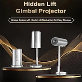 abordables Proyectores-Proyector de películas portátil inteligente ts-3 con wifi e inalámbrico  &amp; Proyector de vídeo de cine en casa nativo de 1080p compatible con ios/android/hdtv/usb adecuado para reuniones de trabajo en