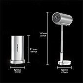 abordables Proyectores-Proyector de películas portátil inteligente ts-3 con wifi e inalámbrico  &amp; Proyector de vídeo de cine en casa nativo de 1080p compatible con ios/android/hdtv/usb adecuado para reuniones de trabajo en