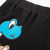 abordables Pantalones-Chico 3D Caricatura Dinosaurio Bermudas Verano Activo Básico Niños 4 años + Exterior Deporte Casual Ajuste regular