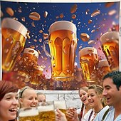 Oktoberfest Beer Hanging Tapestry Wall Art Large Tapestry Mural Decor Photograph Backdrop Blanket Curtain Home Bedroom Living Room Decoration 10