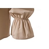 billige Topper-Punk og gotisk Kostymer i middelalderstil Renessanse Bluse / Skjorte Pirat Knekt Helfarge Kostyme Herre Pirat fantasi Royal Maskerade Ytelse Fest Maskerade Voksne Trøye