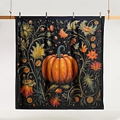 baratos Conjuntos de capa de edredão-Conjunto de capa de edredom de abóbora de outono de Halloween – inclui capa de edredom e fronhas – design festivo e aconchegante – tecido macio e confortável – perfeito para decoração de casa de Halloween e outono