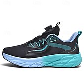 abordables Baskets-chaussures de course réglables pour hommes - baskets en maille respirante avec système de lacets à cadran moderne, design dégradé vibrant pour les modes de vie actifs