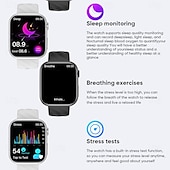 tanie Inteligentne bransoletki-696 MT500 Inteligentny zegarek 1.97 in Inteligentne Bransoletka Bluetooth EKG + PPG Monitorowanie temperatury Krokomierz Kompatybilny z Android iOS Męskie Odbieranie bez użycia rąk Powiadamianie o