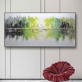 cheap Landscape Paintings-Mintura Handmade Texture Landscape Oil Paintings On Canvas Wall Art Decoration Modern Abstract Picture For Home Decor Rolled Frameless Unstretched Painting