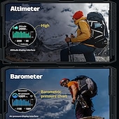 baratos Smartwatch-iMosi Y8 Relógio inteligente 1.43 polegada Relógio inteligente Bluetooth Podômetro Aviso de Chamada Monitor de Atividade Compatível com Android iOS Masculino satélite Suspensão Longa Chamadas com Mão