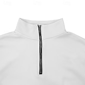 economico Felpe di base-Per uomo Felpa Felpa con cerniera a un quarto Aalbicocca Nero Bianco Rosso Grigio chiaro mezza cerniera Liscio Sportivo Giornaliero Per eventi Streetwear Essenziale Informale Primavera &amp; Autunno