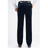 economico Sottile-Per uomo pantaloni della tuta Pantaloni di velluto a coste Pantaloni Pantaloni da completo Tasche Liscio Comfort Traspirante Esterno Giornaliero Per uscire Di tendenza Informale Nero Rosso