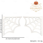 olcso Halloween függő és asztali díszek-halloween ajtókeret matricák - kísérteties bel- és kültéri dekorációk, beleértve a várat, a pókhálót és a sarokajtótáblákat, tökéletesek a kísértetház és a parti hangulathoz
