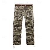 cheap Cargo Pants-Men's Cargo Pants Trousers Tactical Pants Buttons Multi Pocket Camo Plain Wearable Daily Outdoor Camping &amp; Hiking Fashion Classic Camouflage Khaki