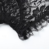 economico Vestiti-Retrò Vintage Gothic Lolita Mascherata Scialli Ragazza gotica Pizzo Costume Per donna Fantasia Stile Steampunk Mascherata Festa / Sera Adulti Scialle