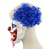 cheap Mask-Killer Clown Evil Clown Carnival Mask Mask Halloween Props Adults&#039; Men&#039;s Women&#039;s Scary Costume Halloween Carnival Easy Carnival Costume