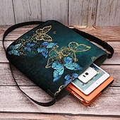 olcso Keresztpántos táskák-női pillangómintás crossbody táska - művészi kialakítású, állítható pánttal, hétköznapi és hétköznapi használatra