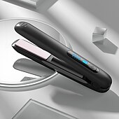 abordables Protections personnelles-Fer à lisser rechargeable USB sans fil 2 voies &amp;mini fer à friser curl 4 réglages de température affichage de la température à LED chauffage rapide