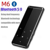 preiswerte MP3-Player-Verlustfreier MP3-Player mit Bluetooth 5.0, tragbarer HiFi-Audio-Walkman, FM-Radio, E-Book, Diktiergerät, MP3-Musikplayer