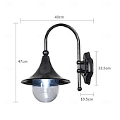 baratos luzes de parede ao ar livre-luz de parede externa led fonte de luz de 3 cores 1 luz à prova d&#039;água ip55 elegância lanterna de alumínio à prova de chuva lâmpada de parede luz de rua luz de quintal de parede de villa 110-240v