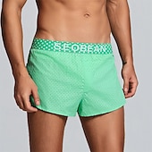 preiswerte Boxershorts für Herren-Herren 1 pc Unterwäsche Boxer Boxer-Shorts 100% Baumwolle Atmungsaktiv Weich Komfortabel Buchstabe Mittlere Hüfthöhe Schwarz Rosa