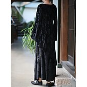 preiswerte Kleider-Retro Vintage Mittelalterlich Kleid Einfarbig Damen Maskerade Party / Abend Erwachsene Kleid