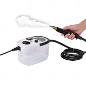 economico elettrodomestici-Pulitore a vapore portatile da 2500 W, macchina per la pulizia a vapore ad alta temperatura e pressione, vaporizzatore portatile con testine a spazzola per la decorazione di auto, cucina, bagno,