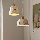 economico Luci Isola cucina-lampada a sospensione a led bianco caldo 10/50cm 1/3-luce lampada a sospensione in ceramica stile industriale paralume e27 vite apparecchi di illuminazione a soffitto camera da letto sala da pranzo