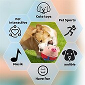 お買い得  犬用おもちゃ-噛む用おもちゃ ぬいぐるみ インタラクティブトイ ととも​​に 充電式 ペットフレンドリー のために 犬用 猫用 屋内 屋外 ペットプレイ