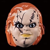 olcso Maszkok-Chucky Maszk Halloween-kellékek Felnőttek Férfi Ijesztő jelmez Mindszentek napja Farsang Könnyű farsangi jelmez
