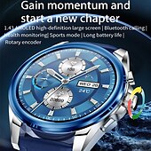 Χαμηλού Κόστους Smartwatch-iMosi KC83 Εξυπνο ρολόι 1.43 inch Έξυπνο ρολόι Bluetooth Βηματόμετρο Υπενθύμιση Κλήσης Παρακολούθηση Δραστηριότητας Συμβατό με Android iOS Γυναικεία Άντρες Κλήσεις Hands-Free Αδιάβροχη Έλεγχος Μέσων