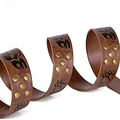 preiswerte Herren-Gürtel-Herren Gürtel Hüftgurt Schwarz Braun PU Aleación Retro Einstellbar Totenkopf Motiv Kürbis Halloween Täglich