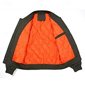 abordables Manteaux &amp; vestes-Homme Veste légère Bomber Coupe-vent Veste décontractée du quotidien Vacances Chaud Poche Automne hiver Plein Mode Classique Col Mao Normal Noir Vert Véronèse Bleu de minuit Gris Veste