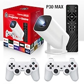 voordelige Projectoren-Fabrieksverkoop P30MAX LCD Projector Mini handheld zakformaat draagbaar Videoprojector voor thuisbioscoop 1080P (1920x1080) 150 lm Android Compatibel met: HDMI USB
