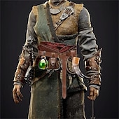 preiswerte Zubehör und mehr-Punk &amp; Gothic Mittelalterlich Steampunk Taillengürtel Wikinger Tempelritter Kostüm Herren Damen Unisex Keltisch Vikinger Halloween Karneval Maskerade Leistung Party LARP Erwachsene Korsett Tasche