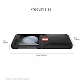 economico Cover Samsung-telefono Custodia Per Samsung Galaxy Z Flip 6 Z Flip 5 Copertura Posteriore con Proteggi Schermo Slot per Carte Resistente agli urti Retrò PC Pelle PU