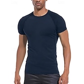 economico T-shirt e Canottiere da Corsa-Per uomo Maglia a compressione Maglia atletica Maglietta da Palestra Maglietta Fitness Manica Corta Maglietta Casuale Athleisure Grafico Asciugatura Rapida Alta elasticità Compressione Traspirante