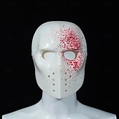 preiswerte Masken-Blut Maske Hockey-Maske Erwachsene Herren Damen Gruseliges Kostüm Halloween Karneval Einfaches Karnevalskostüm