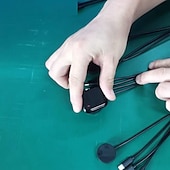 Недорогие Кабели для мобильных телефонов-новейший 1,2 м новое поступление 3 в 1 мобильный телефон кабель для быстрой зарядки разные цвета на заказ 4 в 1 часы &amp;кабель для зарядки телефона