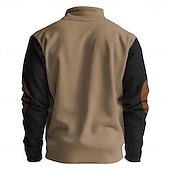 levne Pánské 3D mikiny-Pánské Vlk Mikiny Čtvrtletní mikina na zip Dlouhý rukáv Mikina Stojáček Poloviční zip Základní Vintage Retro 3D tisk Lovecká Zip Poloviční zip Zima Jaro &amp; podzim