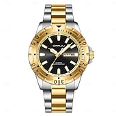 abordables Montres à quartz-Crrju top original hommes montre à quartz vert montre étanche pour hommes en acier inoxydable quartz hommes montre de luxe montre-bracelet lumineuse