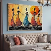 voordelige Schilderijen van mensen-balletdansers olieverfschilderij handgeschilderd canvas kunst sierlijke metgezellen abstract schilderij van twee vrienden moderne inrichting handgemaakte minimalistische kunstwerk olieverfschilderij