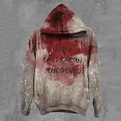 halpa Hupparit-Halloween Voin hyvin Huppari Pullover Anime 3D Edessä tasku Kuvitettu Käyttötarkoitus Pariskuntien Miesten Naisten Aikuisten Halloween Karnevaali Naamiaiset 3D-tulostus Juhla Rento / arki