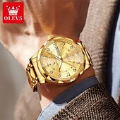 voordelige Quartz-horloges-OLEVS Heren Quartz horloges Minimalistisch Modieus Zakelijk Polshorloge Lichtgevend Kalender Datum Week WATERDICHT Teräs Horloge