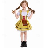 abordables Niños-Oktoberfest Vestidos Falda acampanada Mucama bávaro Munich prados Chica Carnaval Festival de Cerveza Paño de estilo tradicional