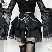 abordables Bas-Gothique Steampunk Jupe Bal Masqué Fille gothique Femmes Mascarade Soirée Adulte Jupe