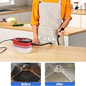 economico elettrodomestici-Pulitore a vapore portatile da 2500 W, macchina per la pulizia a vapore ad alta temperatura e pressione, vaporizzatore portatile con testine a spazzola per la decorazione di auto, cucina, bagno,