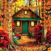 ieftine Halloween în aer liber-Ghirlandă artificială cu frunze de arțar cu energie solară 6,5 m 30 led-uri de Ziua Recunoștinței Halloween frunze de toamnă decorare în aer liber grădină interioară terasă șemineu pentru iluminat
