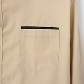 preiswerte Button-Down-Hemden für Herren-Herren Hemd Oberhemd Bügelfreies Hemd Knopfhemd Farbblock Hochzeit Täglich Hellblau Schwarz Weiß Hellgrün Langarm Umlegekragen Frühling &amp; Herbst Bekleidung Patchwork