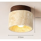 cheap Ceiling Lights-LED Ceiling Lights Warm White 1-Light Japanese Wabi Sabi Hotel Lobby Corridor Close to Ceiling Lighting Creative Restaurant Room Balcony Ceiling Lamp Fixtures 100-265V